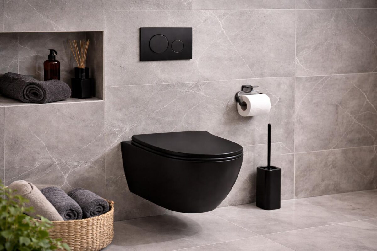 Czarna misa WC Sklep i showroom Warszawa