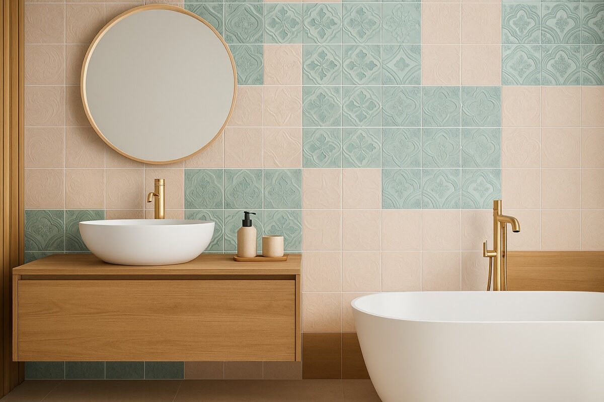 Pastelowe płytki do łazienki Warszawa