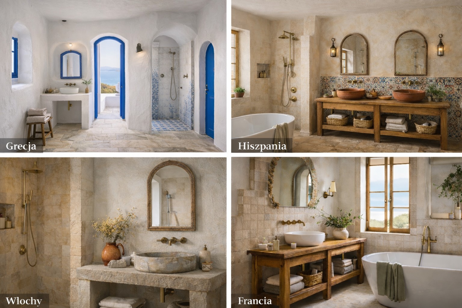 Łazienka w stylu mediteran – Wizualizacja 3D