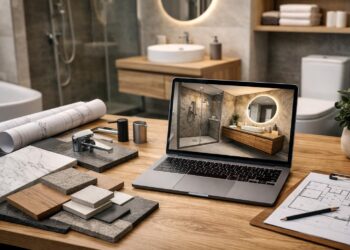 Projekt łazienki z wizualizacją 3D Warszawa - gdzie wykonać